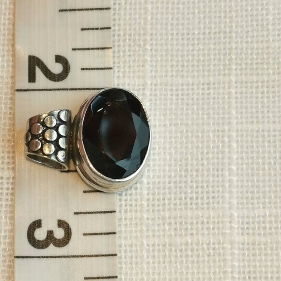 NWT Sterling Silver Garnet pendant for necklace - Picture 3 of 8